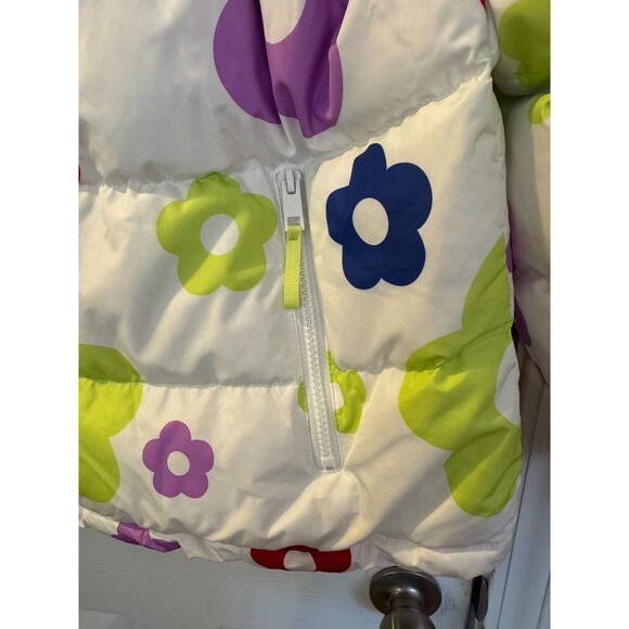 Wild Fable Women's Colorful Flower Puffer Jacket Coat Sz Large Winter Warm Cozy - Picture 5 of 9